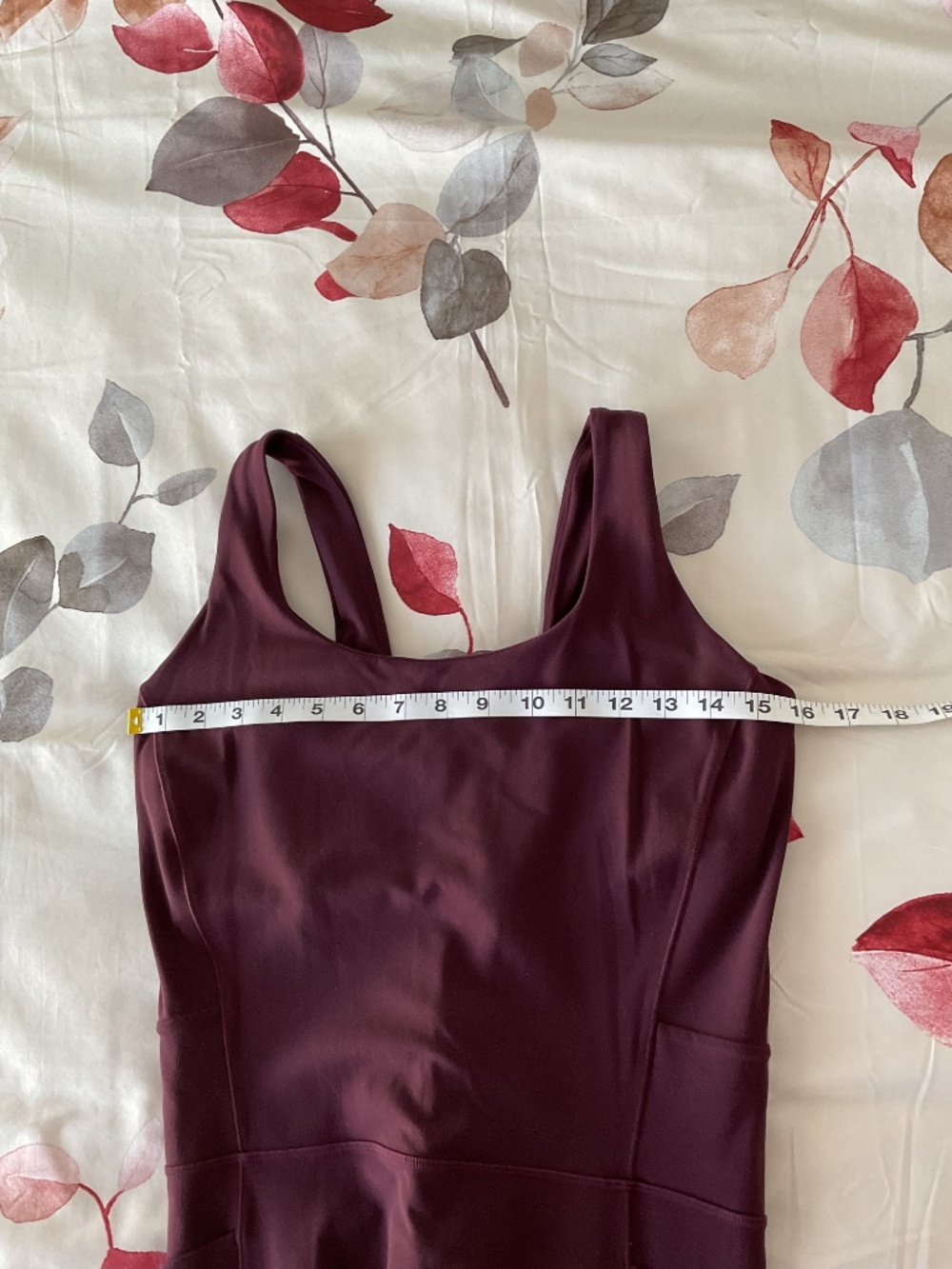 Athleta Burgundy Cropped Jumpsuit - Picture 7 of 9